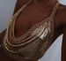 MW3206 European and American vest rhinestone inlaid sequins flat sheet metal chain splicing V-neck halter top vest_ipsvogv.com