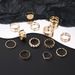 Hot Selling Fashion Pearl Double Opening Butterfly Fried Dough Twists Combination 12 Piece Set Ring Female_ipsvogv.com