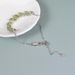 Fashionable Temperament Willow Yiyi Peridot Bracelet Tree Leaf Willow S925 Sterling Silver Inlaid Natural Gemstone Bracelet For Women_ipsvogv.com