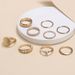 New Fashionable And Stylish Style Personalized Scallop Gold Plated Micro Set Diamond Ring For Women_ipsvogv.com