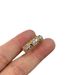 Tijia High Edition Cross Colored Split Thick Gold Plated Diamond Ring Handicraft For Men And Women_ipsvogv.com