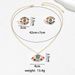 Ins Hip Hop Minimalist Style Female Personality Angel Eye Design Diamond Inlaid Earrings Versatile Long Necklace_ipsvogv.com