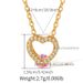Copper plated K real gold fan shaped zircon light luxury style clavicle chain can be stacked and worn with shell design fashionable love necklace_ipsvogv.com