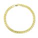 S Pure Silver Electroplated Real Gold Men's Cuban Chain Fashion Car Flower Side Women's Bracelet_ipsvogv.com