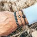 Punk Dark Stacking Bracelet Combination Black Gallstone Evil Eye Bracelet Trend Retro Neutral Zircon Crown Bracelet_ipsvogv.com