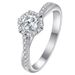 Pure Silver Star Weaving Mosang Stone Diamond Ring, One Carat Twisted Arm Female Ring Live Broadcast_ipsvogv.com
