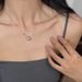 Tiqi Ballet Girl Ribbo Bowkot Shijia Imitatio Pearl Necklace For Wome S Pure Silver Light Luxury Niche Clavicle_ipsvogv.com