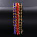 Hip Hop One Row Alloy Colorful Rhinestone Men's Chain Tennis Bracelet_ipsvogv.com