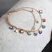 Handmade Street Photo Trendy Women's Colorful Diamond Pentagonal Star Multi-layer Ankle Chain Set_ipsvogv.com