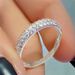 Cao Shi's New With Full Diamond, Three Rows Of Zircon, Couple's Ring Design, Layered Ring, Ins Trend_ipsvogv.com