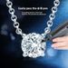 Fairy Instagram Sweet Cool Mosang Stone Necklace Women One Carat Sterling Silver Collar Hoodie Chain for a Small and_ipsvogv.com