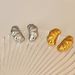 Spot Real Gold Electroplated Titanium Steel Pea Pod OOTD Gold And Silver All Match Earrings_ipsvogv.com