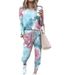 Women's Clothing autumn and winter printed casual long sleeved women's sports suit_ipsvogv.com