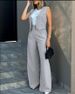 Women's fashion suit vest vest wide leg pants casual suit_ipsvogv.com