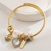 Pan Family's New Fashionable Stainless Steel Couple With Simple Crystal Beads And Love Accessories Pendant Bracelet For_ipsvogv.com