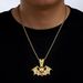 Halloween Bat Skull Drip Oil Alloy Pendant With Exaggerated Personality, Men's Necklace Jewelry_ipsvogv.com