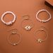 New Love Map Turtle Hollow Pink Beaded 5-piece Set Bracelet_ipsvogv.com