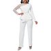 Women's Clothing long-sleeved temperament mesh stitching beading slimming banquet large size_ipsvogv.com