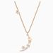 Starry Night Sweet Double Sided Design Necklace Female Element Crystal Star And Moon Clavicle Necklace Female_ipsvogv.com