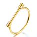 Titanium Steel Horseshoe Vacuum Gold Plated Bracelet D Shaped Horseshoe Buckle Stainless Steel Bracelet_ipsvogv.com