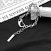 Versatile Style Fashion Jewelry For Men And Women Couples, Simple Personality Hip Hop Titanium Steel Big Buckle Cuban Bracelet_ipsvogv.com