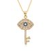 HipHop New Solid Copper Micro Inlaid Key Necklace Pendant Female Fashion Mingyuan Light Luxury Style Simple And Sweet_ipsvogv.com
