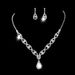 Bridal Jewelry Set - Diamond Pendant Necklace & Earrings (Fashion Love Design, New Style)_ipsvogv.com
