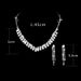 ETERNAL BLOSSOM - Rhinestone & Pearl Bridal Jewelry Set (Photography-Ready Necklace & Earrings, Wedding Decorations)_ipsvogv.com