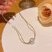 2023 New Double Layer Pearl Small And Popular, High Grade Titanium Steel Women's Versatile Style Necklace, Handsome_ipsvogv.com