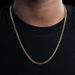 Popular Four Sided Grinding Keel Chain Necklace Hip Hop Personality Square Braided Titanium Steel Men's Necklace_ipsvogv.com