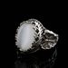 moonstone Inlaid Women's Ring, Creative Butterfly Shaped Pattern Ins Personalized Ring_ipsvogv.com