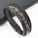 New Rivet Cowhide Rope Braided Fashion Multi-layer Magnetic Buckle Men's Punk Hip-hop Bracelet_ipsvogv.com