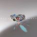 zircon Niche Design, Colored Elegant With Ins Iridescent Laser Texture Ring Design,_ipsvogv.com