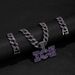 Hip Hop Street Full Of Diamonds, Personalized Rap Ice Letter Pendant, Cuban Chain Necklace_ipsvogv.com