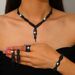 Women’s Jewelry Set Fashion Hot Selling Twisted Tassel Necklace Earrings Bracelet Three Piece Set Fashionable And Luxurious Atmospheric Bright Set_ipsvogv.com