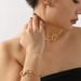 N12360 Metal Knot Jewelry Set with Creative Smooth Surface and Niche Design Earrings, Bracelets, Collars_ipsvogv.com