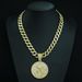 Sagittarius Full Diamond Round Pendant Symbolizes Freedom, Optimism, Enthusiasm, Direct Hip Hop Necklace_ipsvogv.com