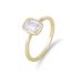 Women's Jewelry Fashion All Match Niche Light Luxury 925 Sterling Silver Square Diamond Zircon Ring Ring Pinky Ring_ipsvogv.com
