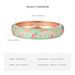 Fashion Bracelet Hot Sale Popular Ladies Classic Cloisonne Flower Open Bracelet Colorful Flower_ipsvogv.com