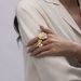 stainless steel flower pearl ring ins high grade titanium steel rings non fading jewelry_ipsvogv.com