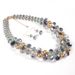 Wind minimalist crystal multi-layer necklace collarbone chain jewelry 7820_ipsvogv.com