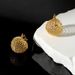 Stud Earrings Sterling Silver Braided Ball Ear Buckle Light Luxury Autumn and Winter Niche Ins Style Earrings Women's High-end Sense_ipsvogv.com