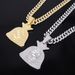 Unisex Alloy Necklace Men And Women's Trendy Big Purse Pendant Hip Hop Personality Fashion Rap Diamond Pendant_ipsvogv.com