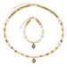 3 Cm Yellow Amber Zircon Shell Jute Natural Stone Bracelet Necklace Niche Ins Maillard Style_ipsvogv.com