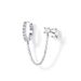 Women's Jewelry Fashion All Match Single Row Diamond Earrings Ins Tassel Personality Earrings Ear Buckles Female Trendy Earrings_ipsvogv.com