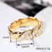 Cao Shi Zircon Fried Dough Twists Popular Cuban Hip Hop Men's High Sense Ring_ipsvogv.com