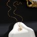 Small niche design hollowed out lucky star titanium steel necklace, female gold stainless steel star pendant, non fading_ipsvogv.com