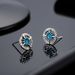 North Star Earstuds Men, Turquoise Cross Screws Twisting Ears, No Gender, Fashion Trend, Sterling Silver Earrings For_ipsvogv.com