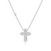 Popular Full Diamond D Shaped Cross Necklace For Women Copper Gold Plated Fashion Cross Rope Necklace Size_ipsvogv.com