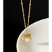 Sterling silver necklace female mother shell sugar autumn and winter sweater chain high sense niche ins temperament jewelry accessories_ipsvogv.com